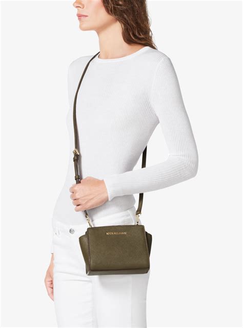 michael kors mini selma vanilla|Selma Mini Saffiano Leather Crossbody .